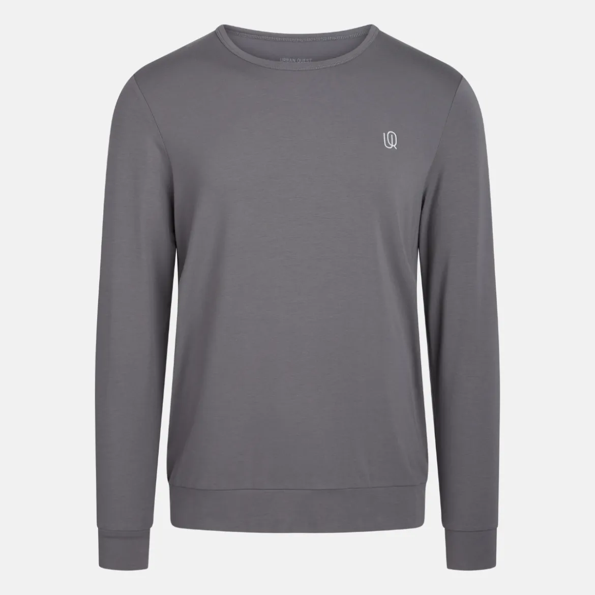 Grå langærmet bambus sweatshirt