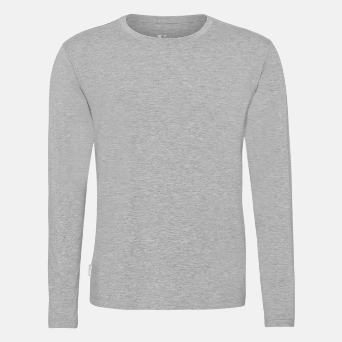 Grå langærmet bambus T-shirt
