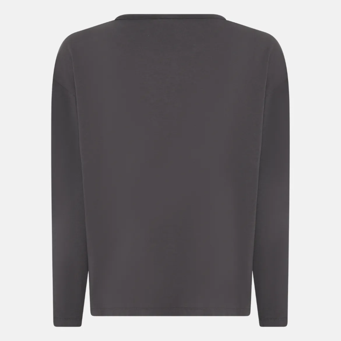 Grå langærmet bambus T-shirt