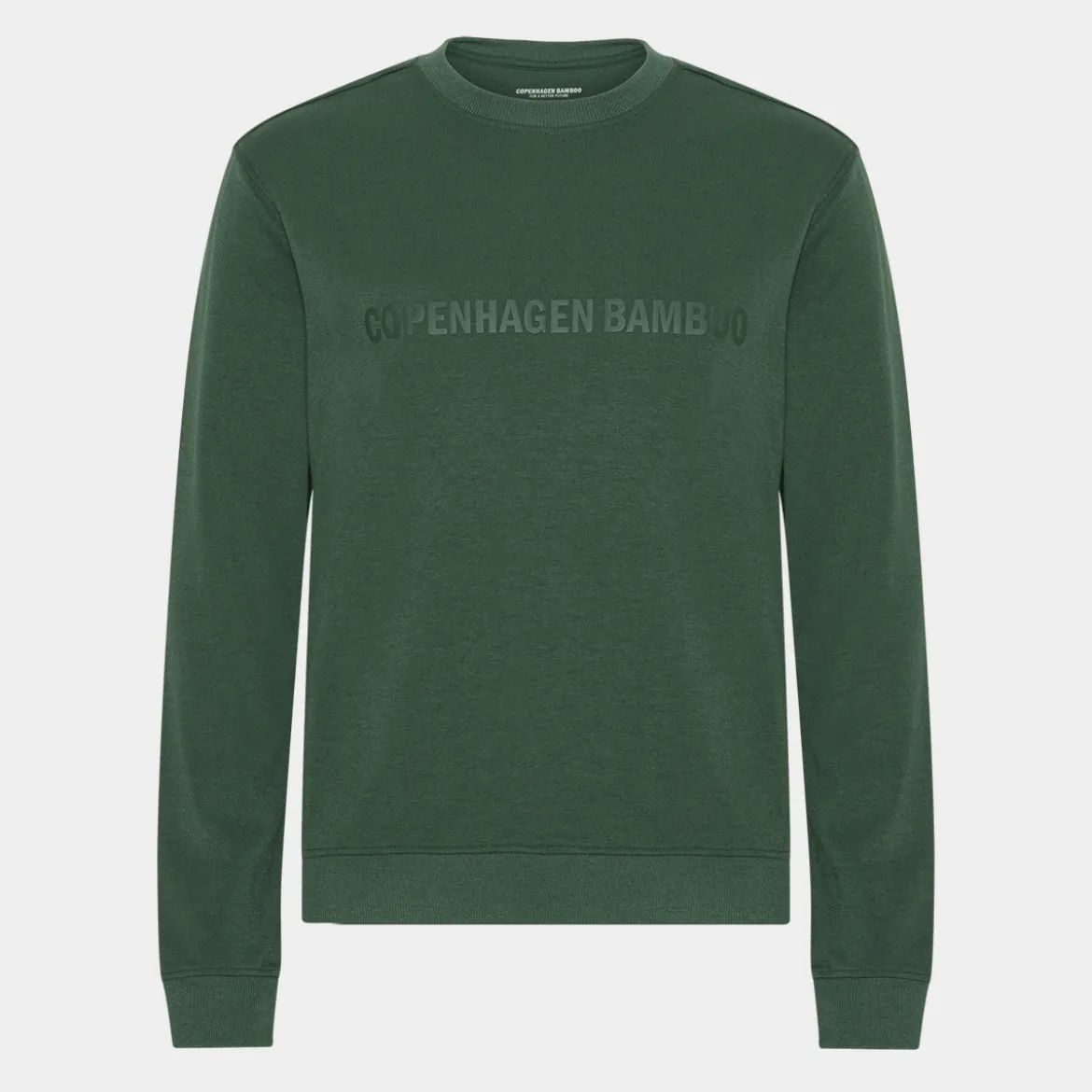 Grøn bambus joggingsæt med logo