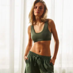 Grøn bambus shorts