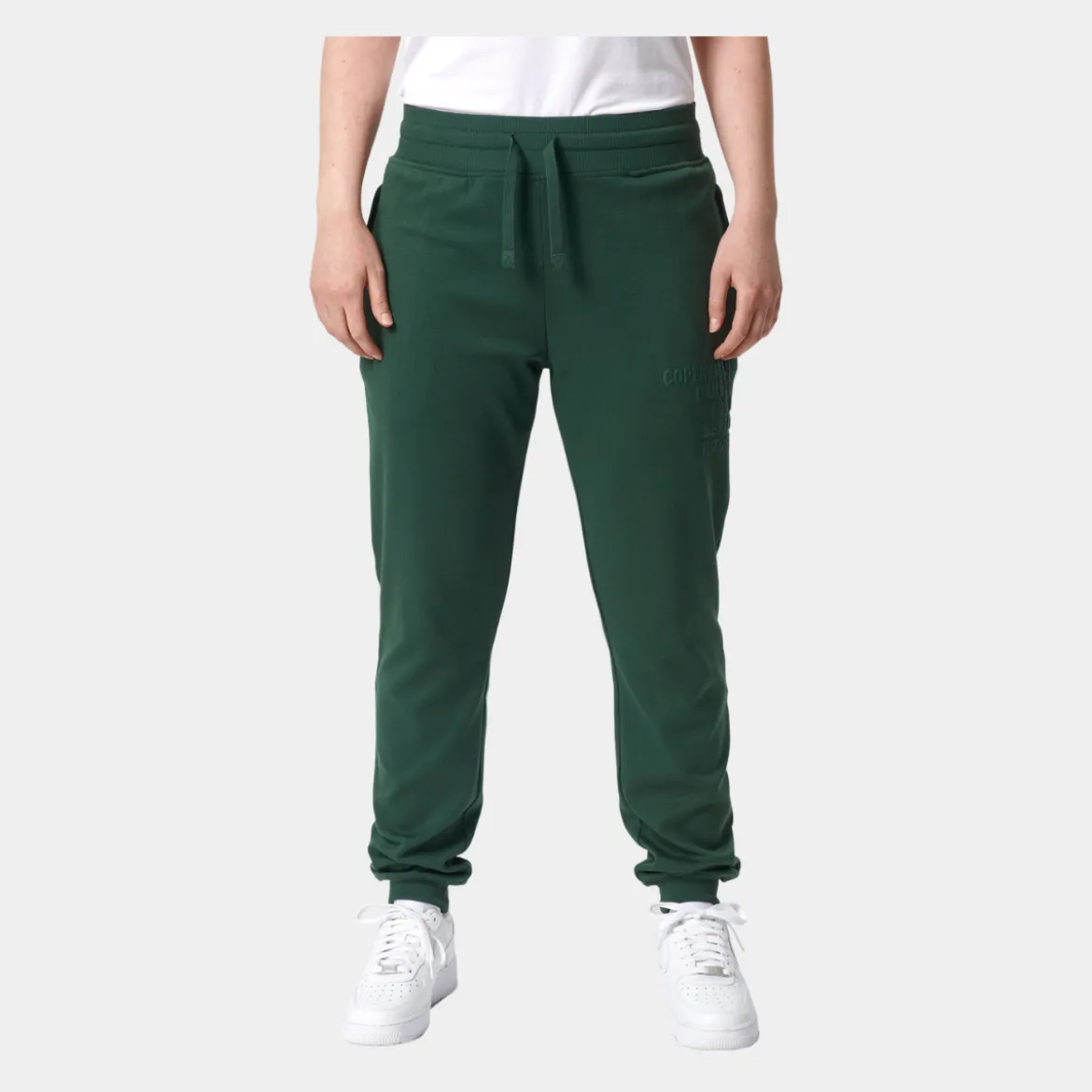 Grøn bambus sweatpants med logo