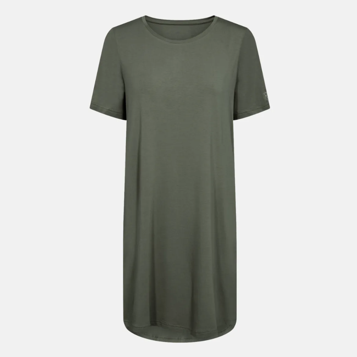 Grøn bambus T-shirt kjole