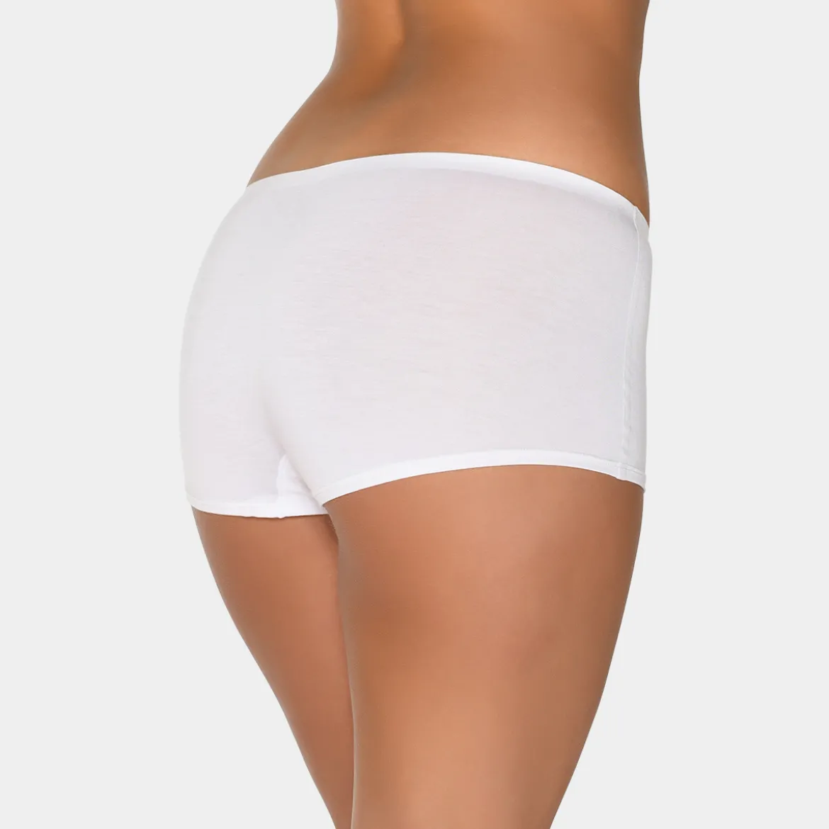 Hvid bambus Hotpants