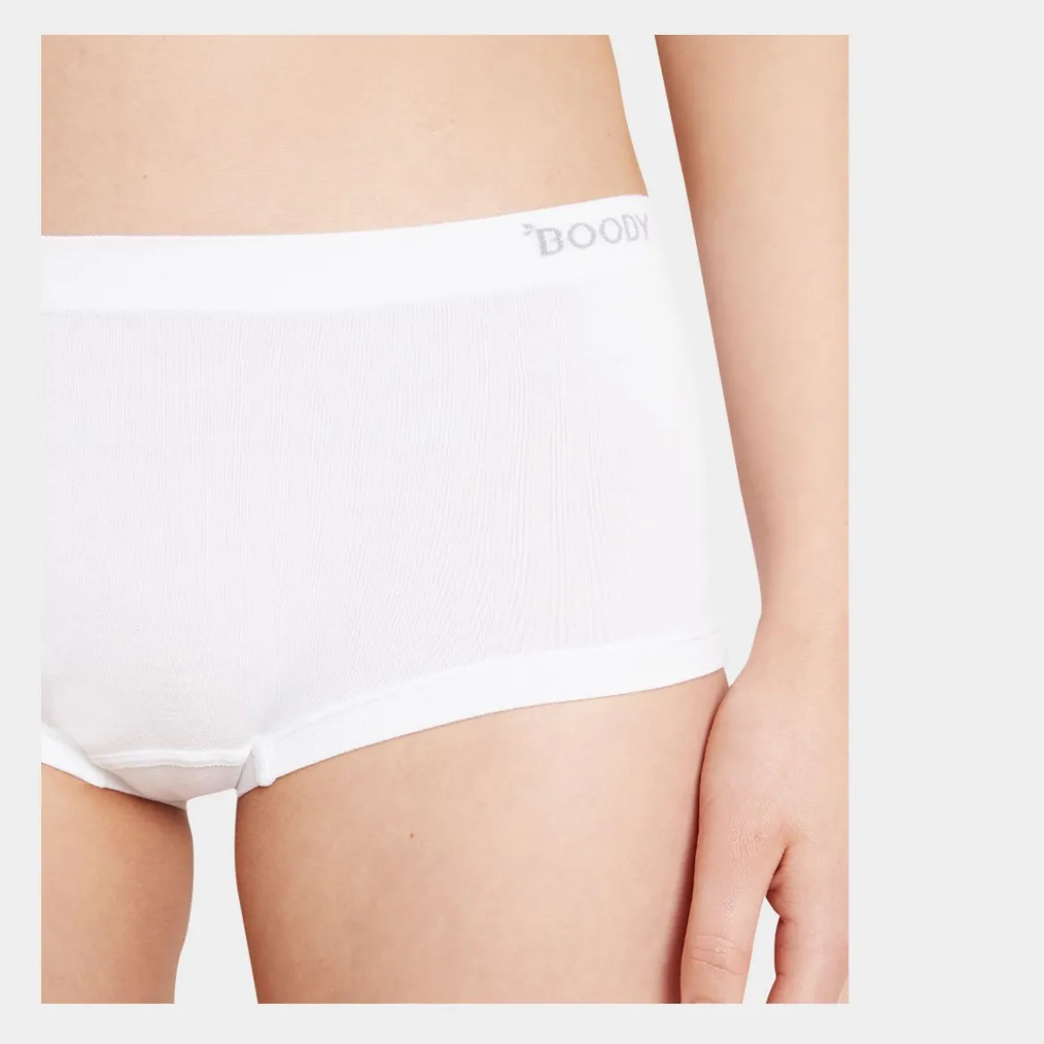 Hvid bambus Hotpants