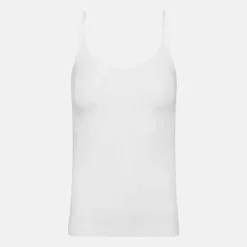 Hvid bambus top