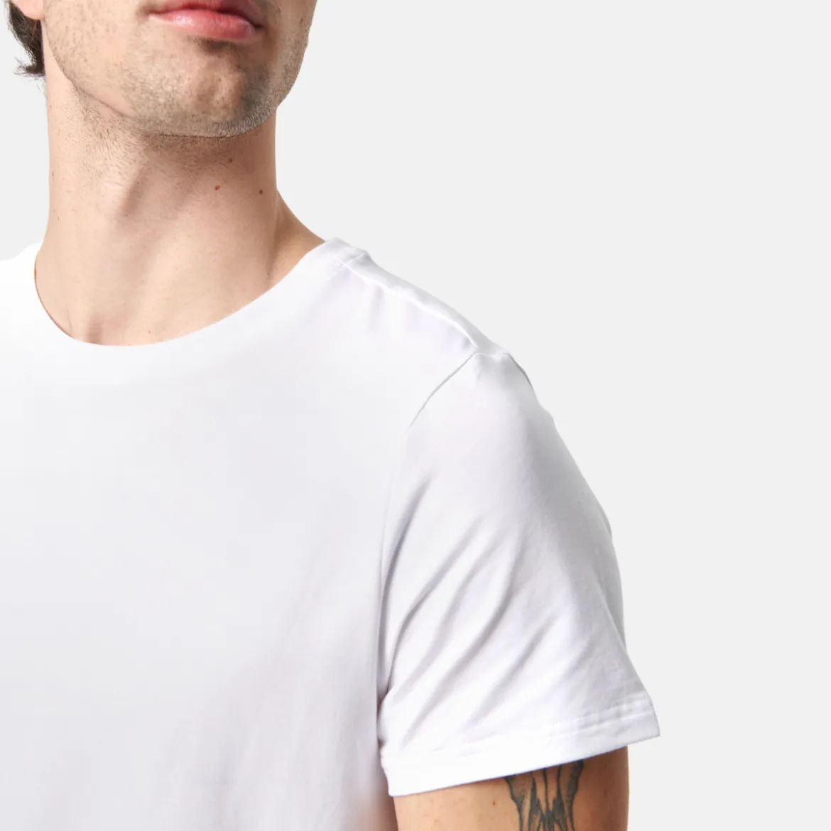 Hvid bambus T-shirt