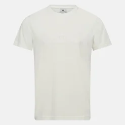 Hvid bambus T-shirt med logo