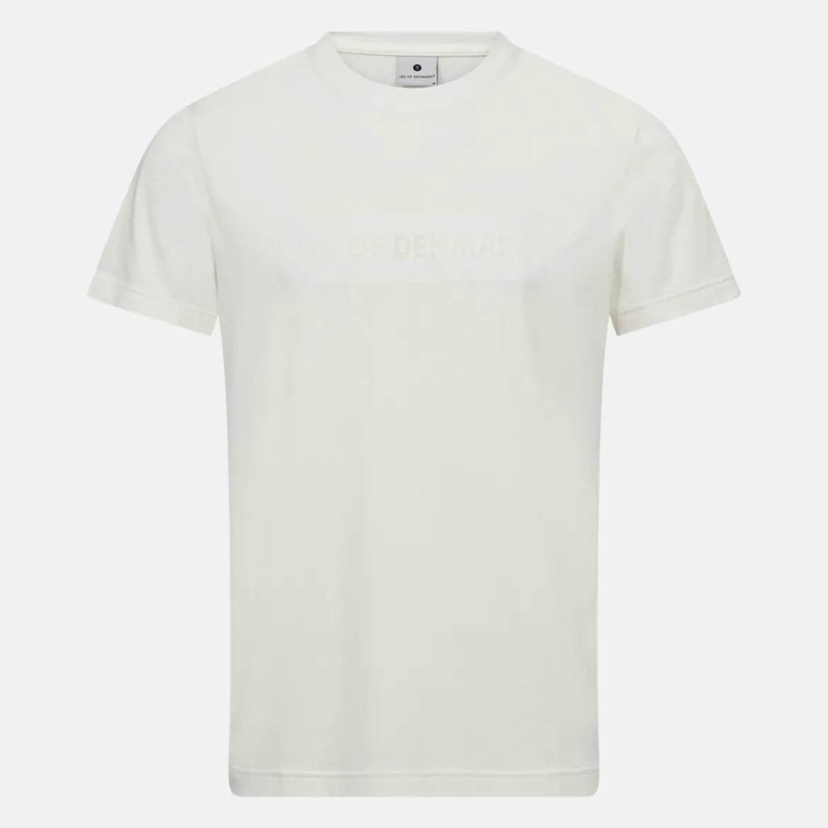 Hvid bambus T-shirt med logo