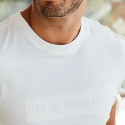 Hvid bambus T-shirt med logo