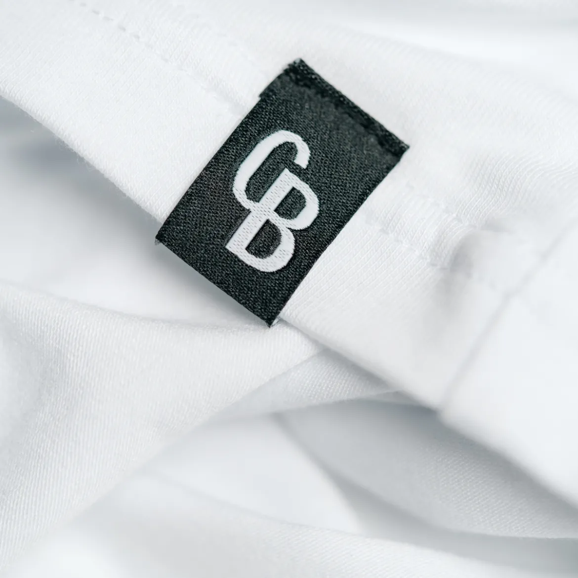 Hvid langærmet bambus T-shirt