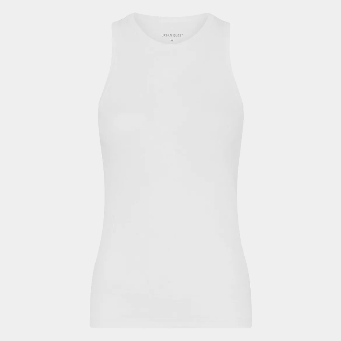 Hvid rib bambus Tank Top