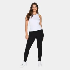 Hvid rib bambus Tank Top