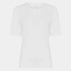 Hvid slim fit bambus T-shirt