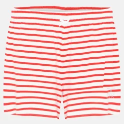 Kimmy bambus natshorts - Rød stribet