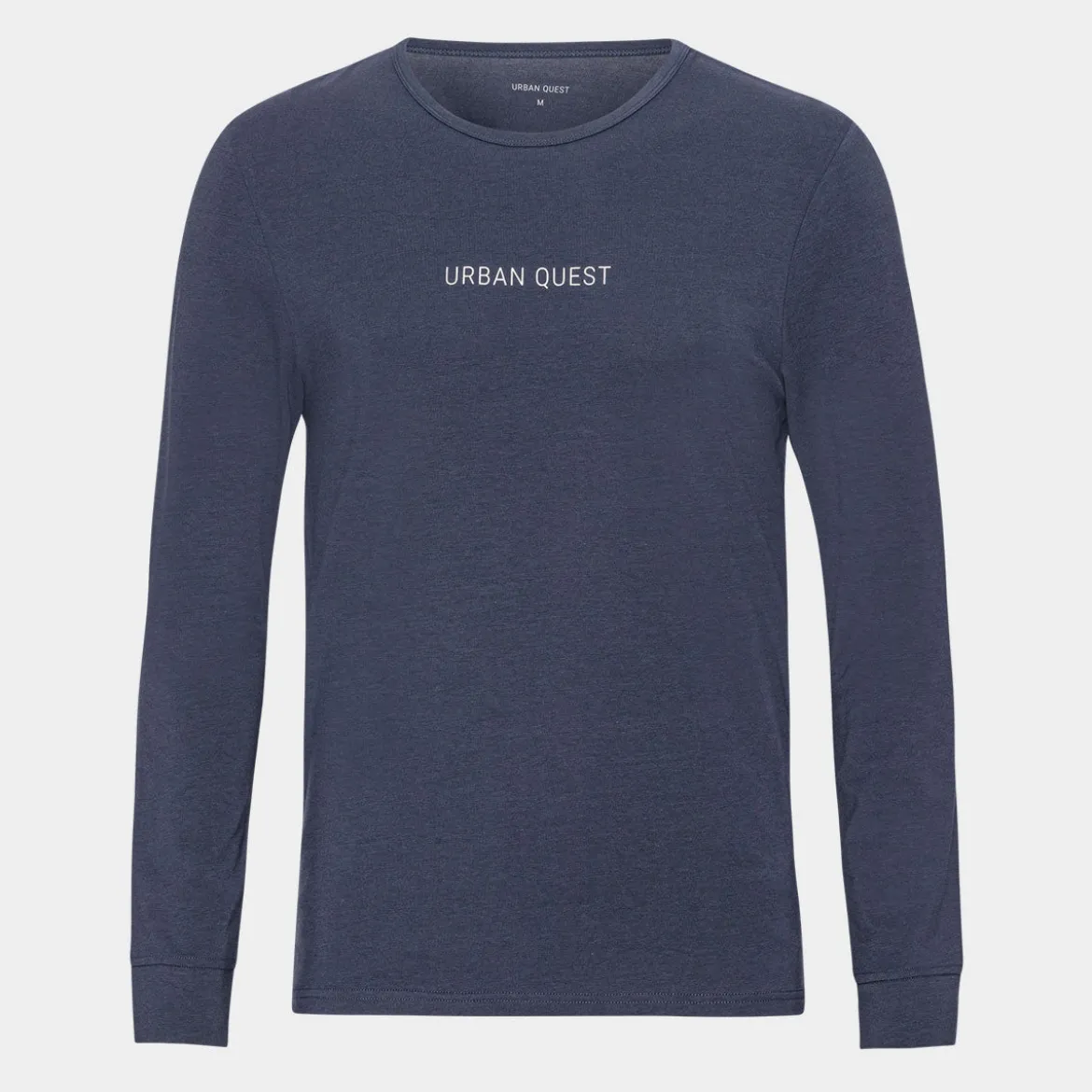 Langærmet bambus T-shirt i navy
