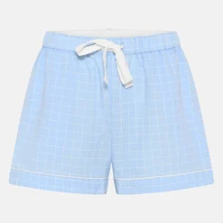 Lyseblå bambus natshorts