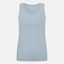 Lyseblå bambus Tank Top