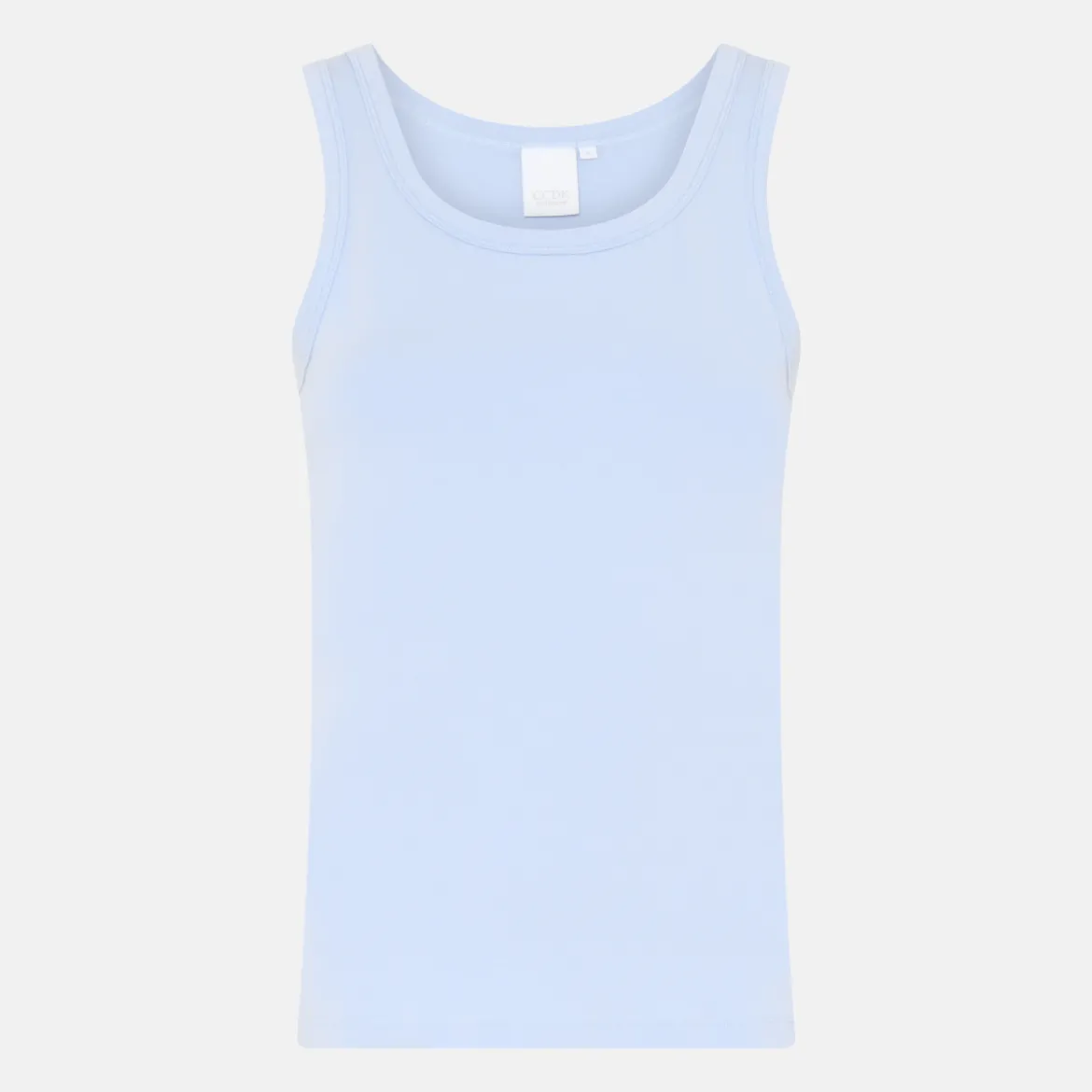 Lyseblå bambus Tank Top