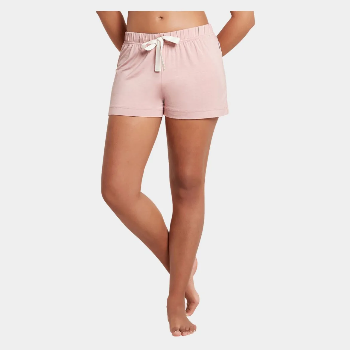 Lyserød bambus natshorts