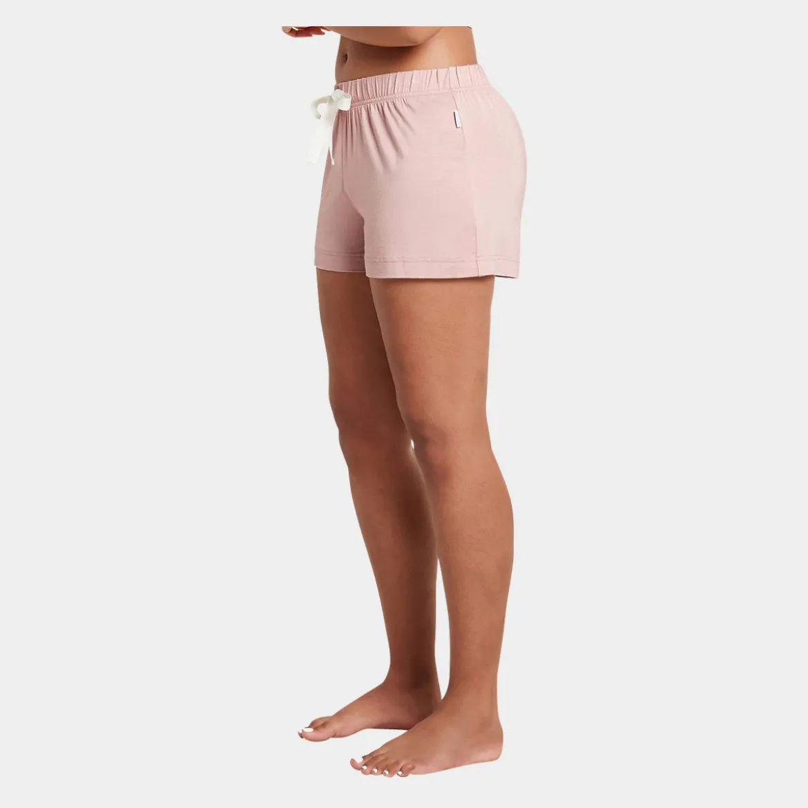 Lyserød bambus natshorts