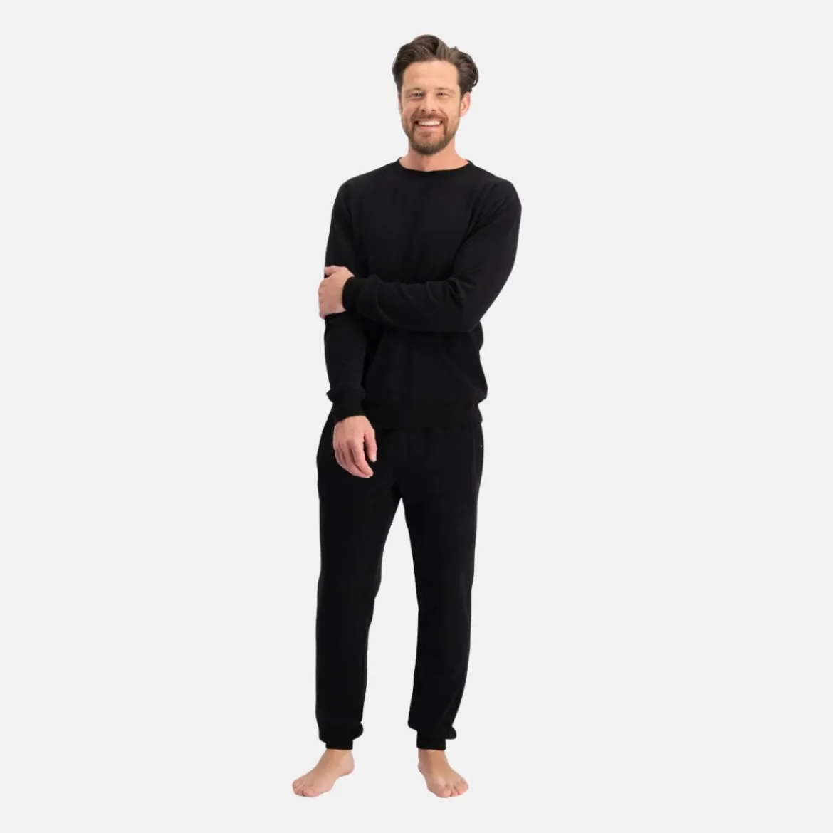 Mike Sort bambus sweatshirt