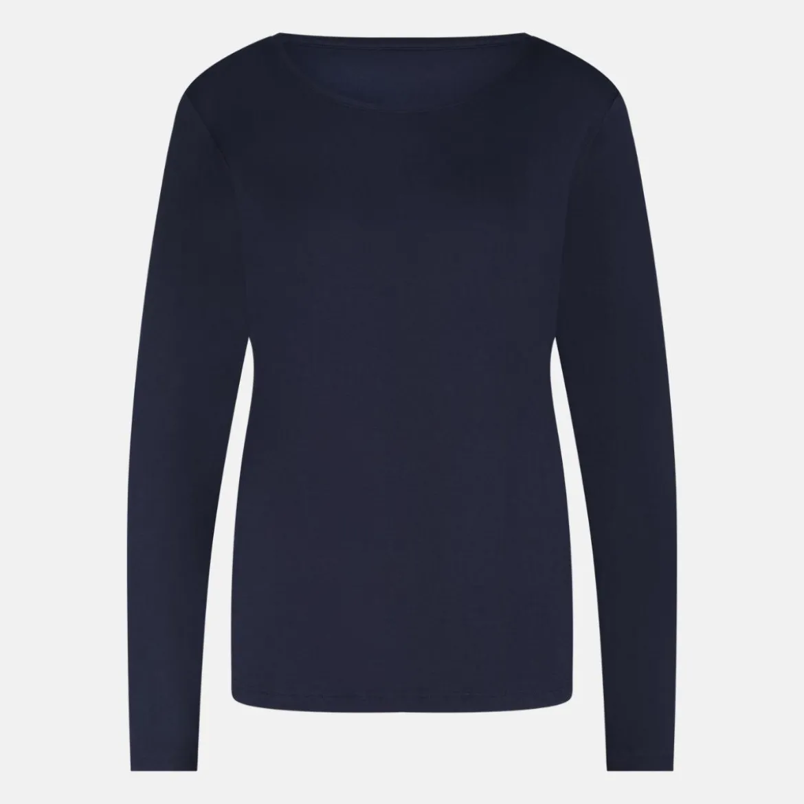 Nina Blå langærmet pyjamassæt