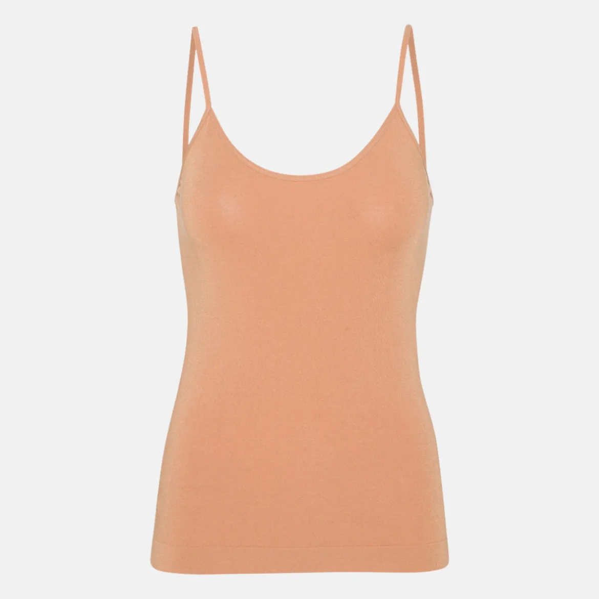 Nude bambus top med tynde stropper