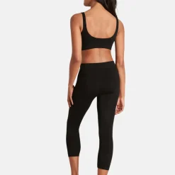 Sort bambus 3/4 leggings