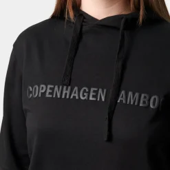 Sort bambus hoodie joggingsæt med logo