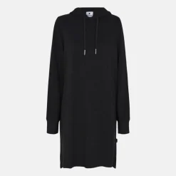 Sort bambus hoodie kjole