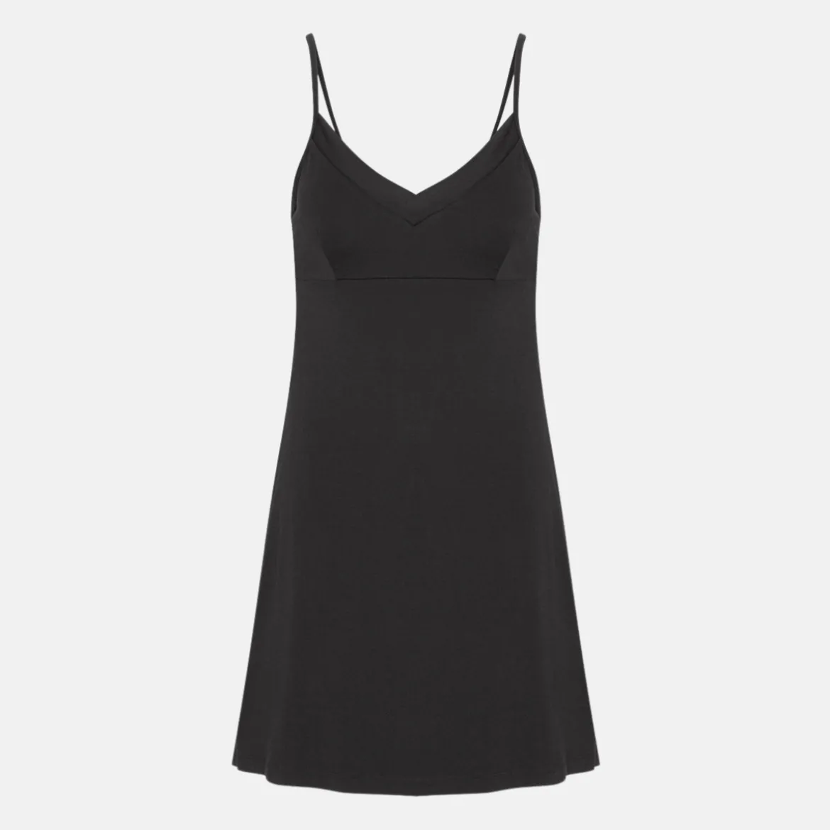Sort bambus natkjole