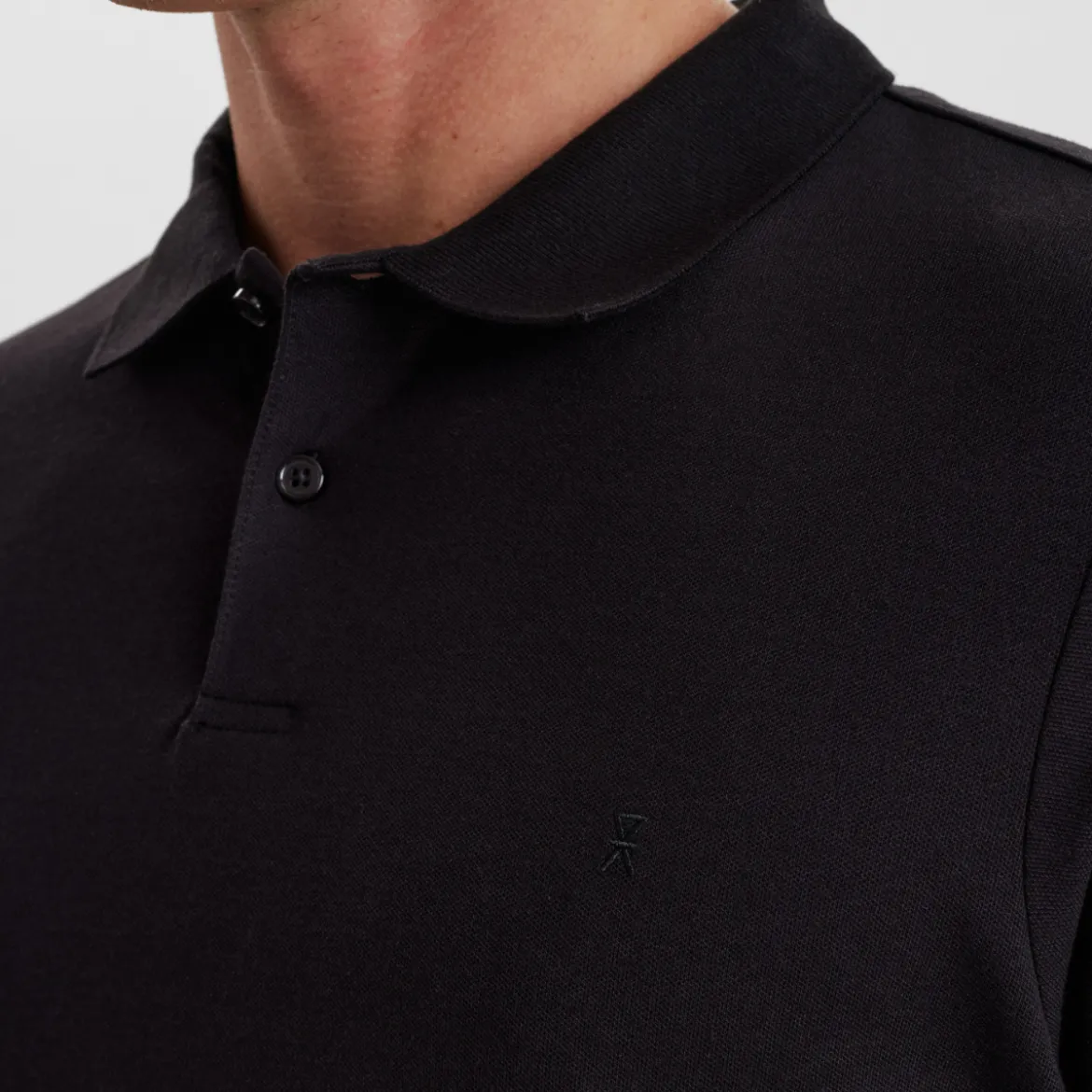 Sort bambus Polo Shirt