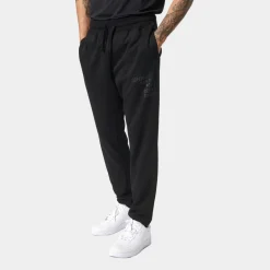 Sort bambus sweatpants med logo