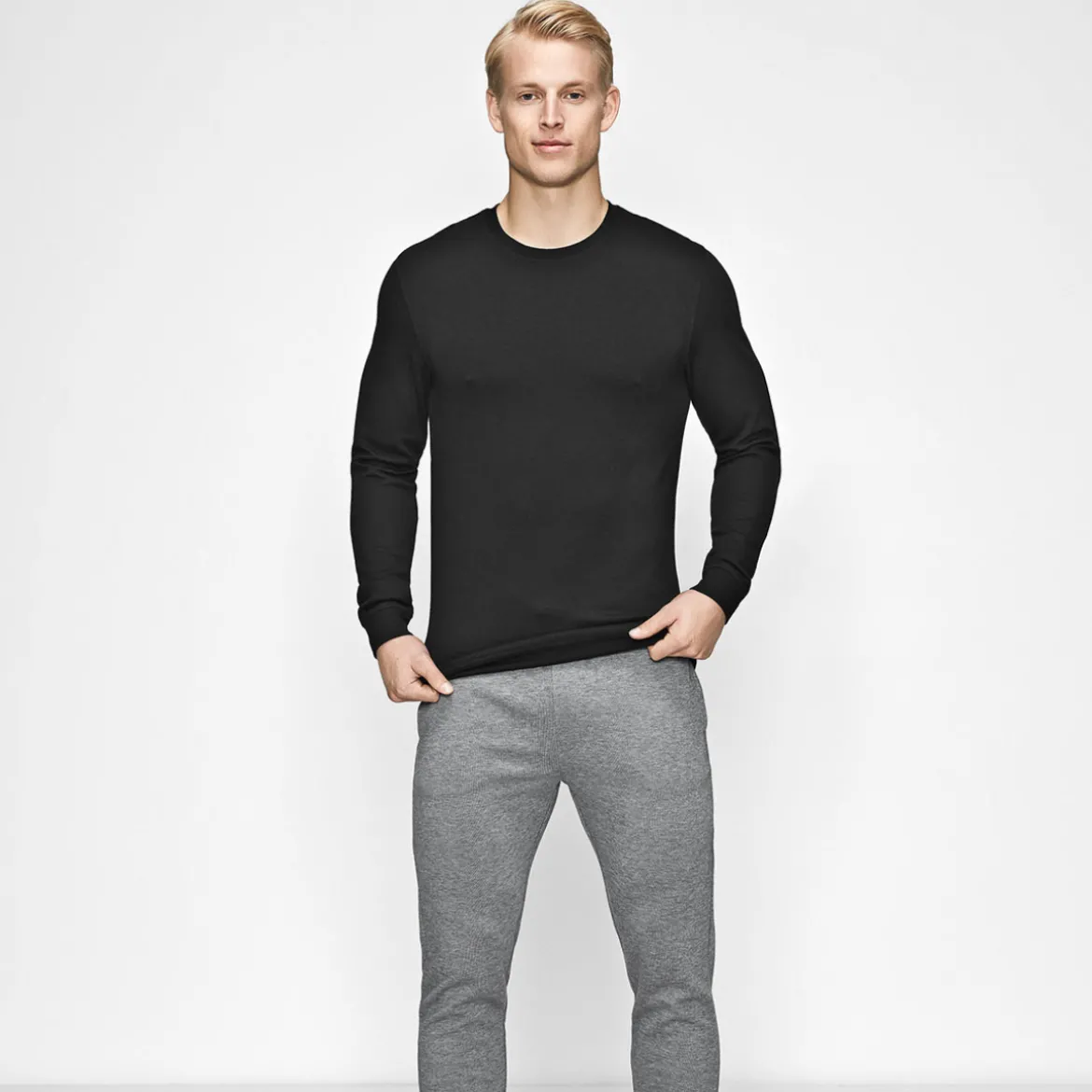 Sort bambus sweatshirt