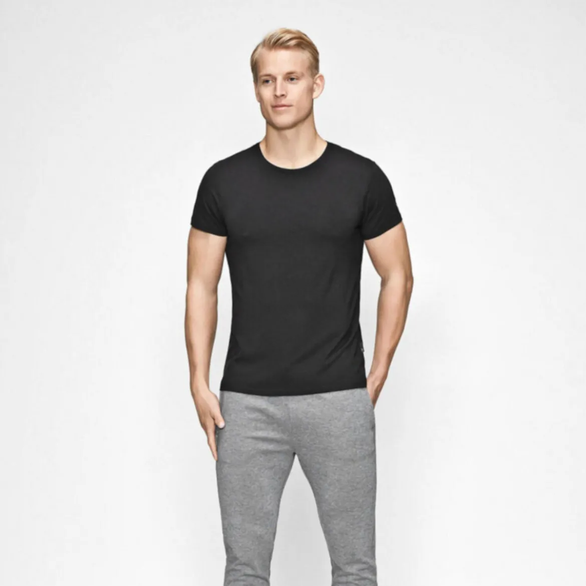 Sort bambus T-shirt