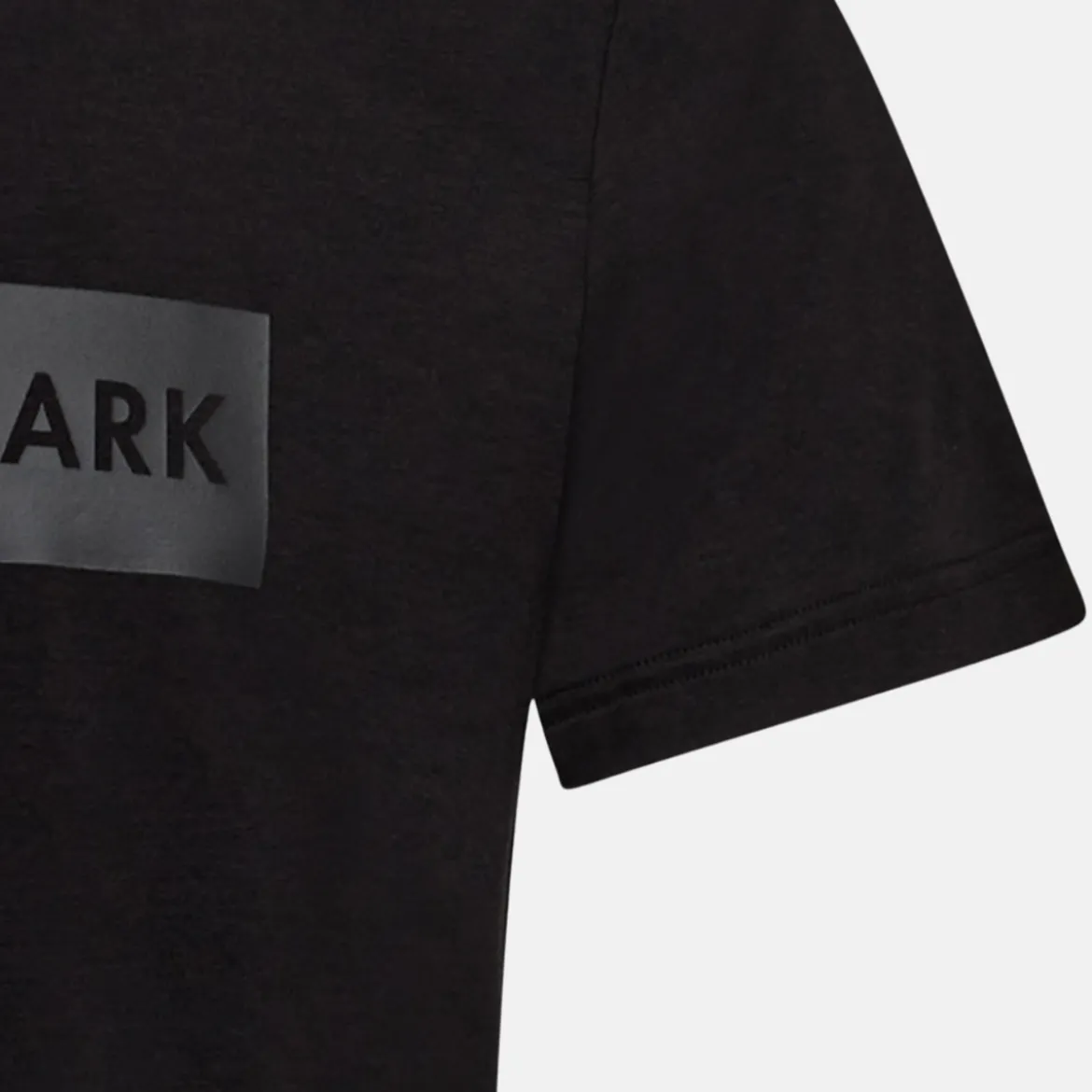 Sort bambus T-shirt med logo
