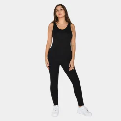 Sort rib bambus Tank Top