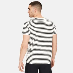 Stribet bambus T-shirt