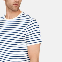 Stribet bambus T-shirt