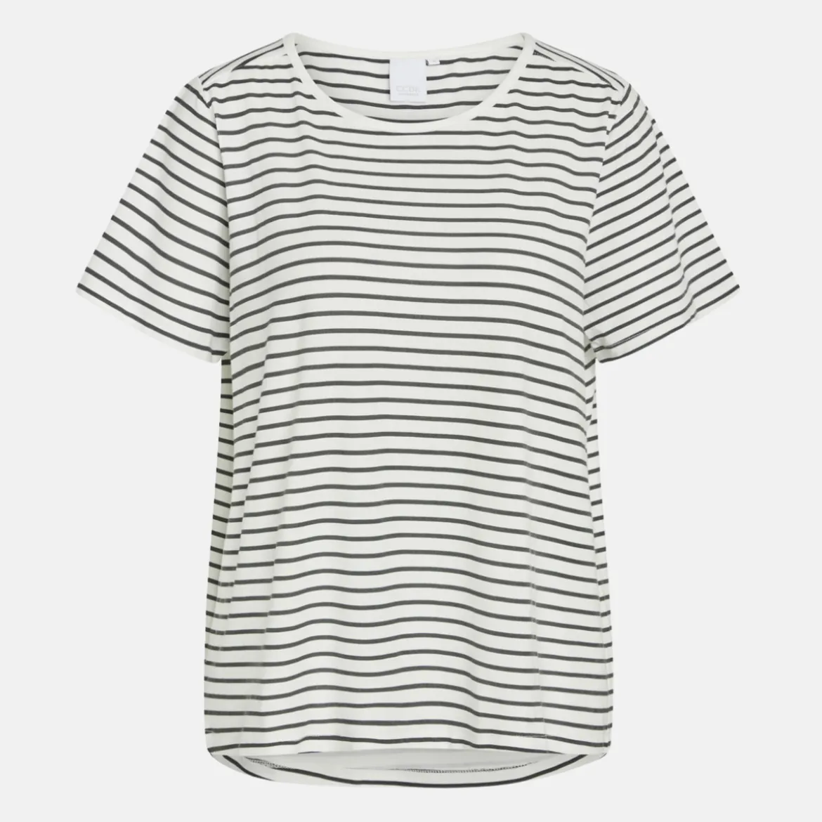 Stribet bambus T-shirt